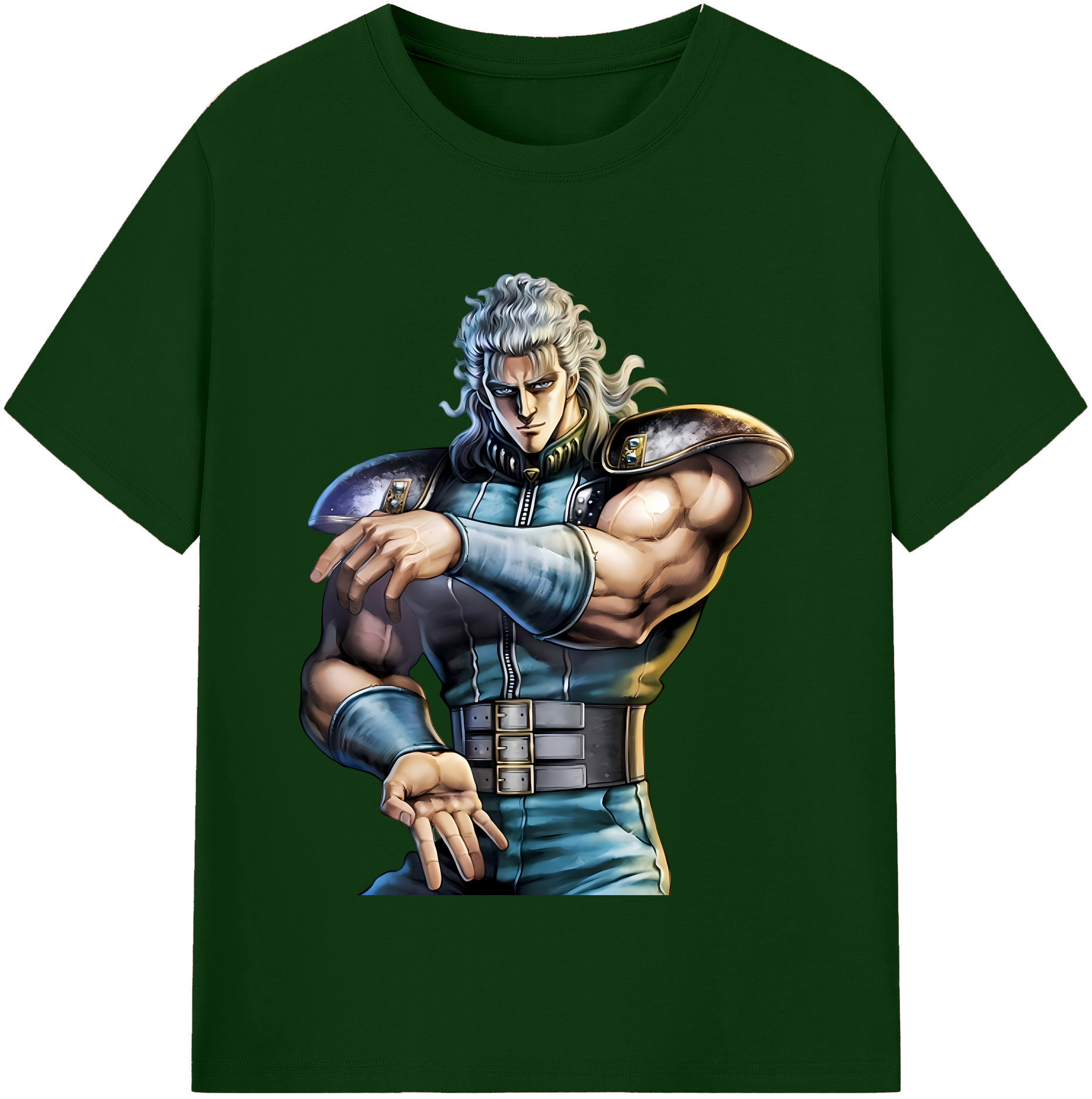 （画像用） 北斗の拳 Fist of the North Star 綿100％半袖Tシャツ（フロントプリント）